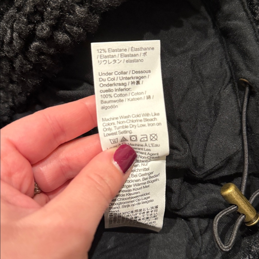NWT J Crew Sherpa Half Zip Fleece Pullover - Picture 7 of 7